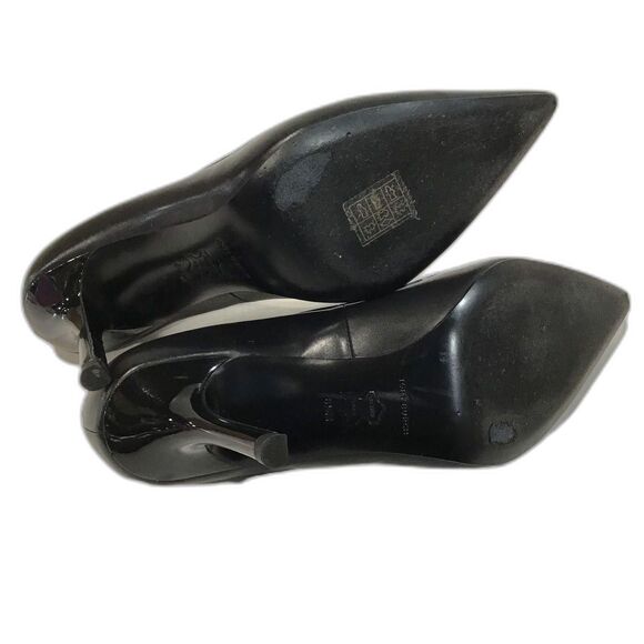 Tory Burch Double T Buckle Pointed Toe Kitten Heel Pumps Women's 6.5M Excellent - Picture 6 of 7